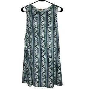 Show Me Your Mumu Garrett Tank Dress Size Medium Blue Green Mini Dress Vacation